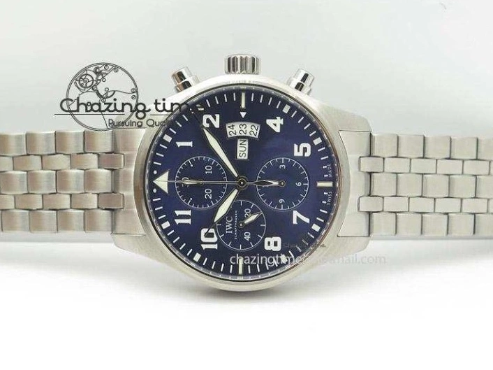 MIROTIME 0817 Modern Pilot Chrono 377706 “Le Petit Prince” ZF 1:1 Best Edition Blue Dial On SS Bracelet A 7346